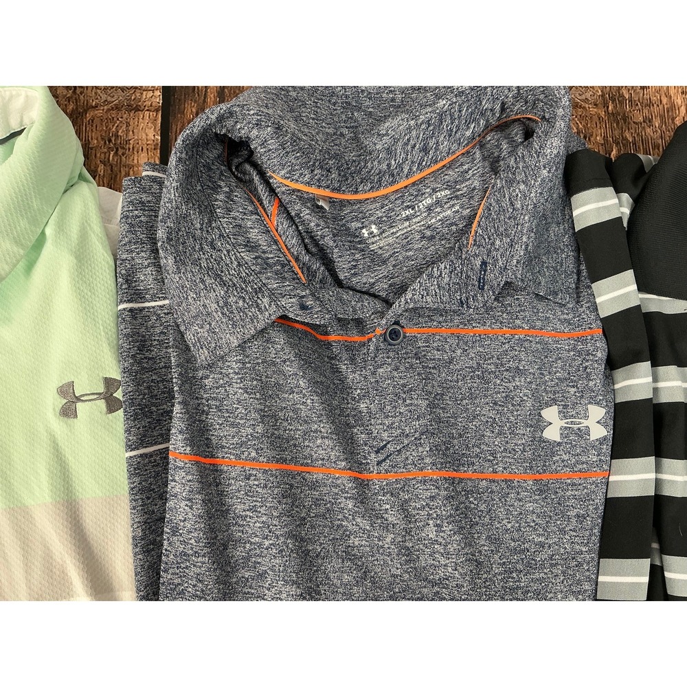 Under Armour Men's 2XL Loose Fit Polo Shirt Lot of 6 Performance Golf HeatGear - Picture 5 of 14